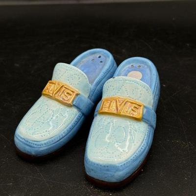 Blue Suede Salt And Pepper Shaker Shoes
