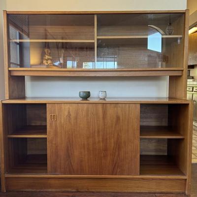 Danish Modern Oak Record
cabinet 