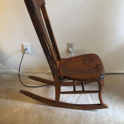 Side view of Rocking Chair.