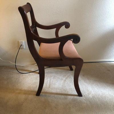 Regency Style Arm Chair - side view