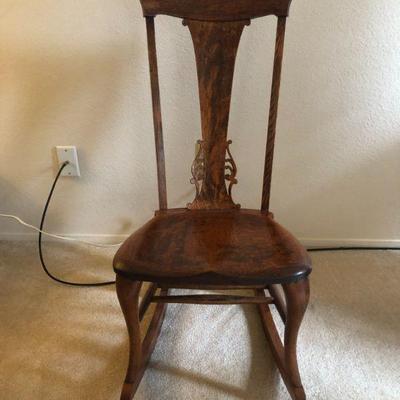 Oak Low Seating Rocking Chair - great for a child.