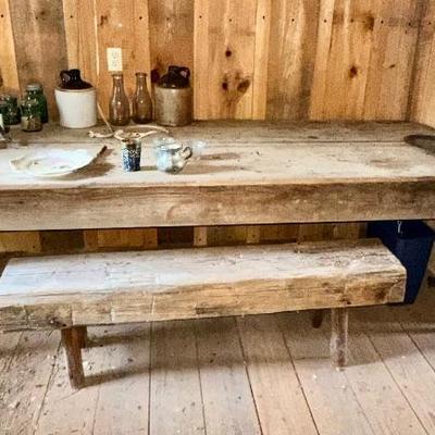 Great antique harvest table