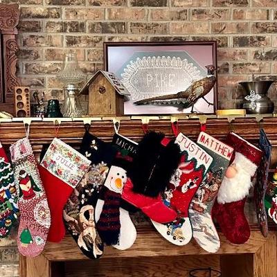 Lots of Christmas stockings!