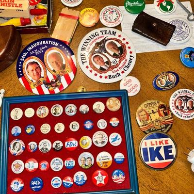 Political pinbacks