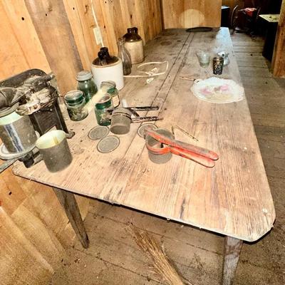Another view of the harvest table