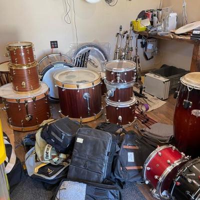 Several drums ...