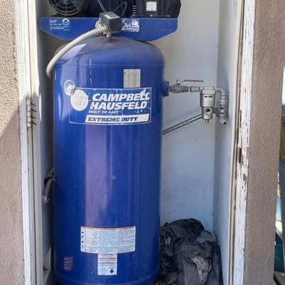 industrial sized air compressor.