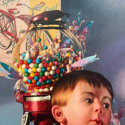 BOB BYERLEY "The Gumball Deal" Giclee on Canvas