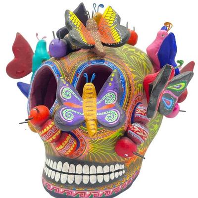 National Museum of Mexican Art Mariposa Day of The Dead Ceramic Skull