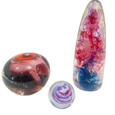 Three Post Modern Art Glass Sculptures, DUNCAN MCCLELLAN