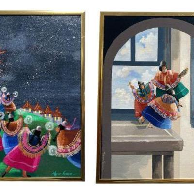 wo LYNN KRAUSE Acrylic on Canvas Works