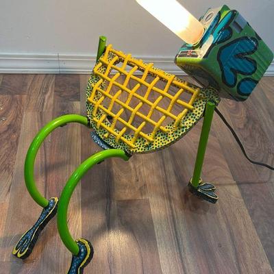 CHET GEISELMAN "180 Degrees Grid Dude" Metalwork Light Sculpture