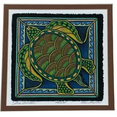 KAE TAYLOR "Sea Turtle" Batik Print