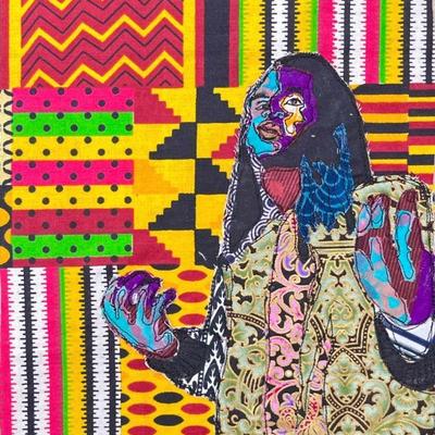 Framed African Embroidery, After BISA BUTLER