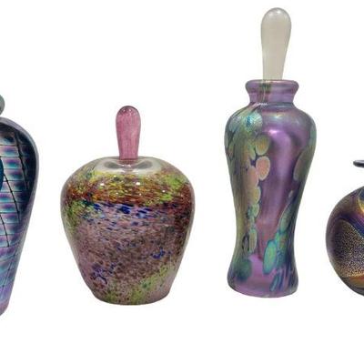 Collection Post Modern Art Glass Perfume Bottles, PHILABAUM