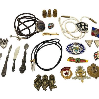 Collection Vintage Mens Articles, Some Sterling Silver