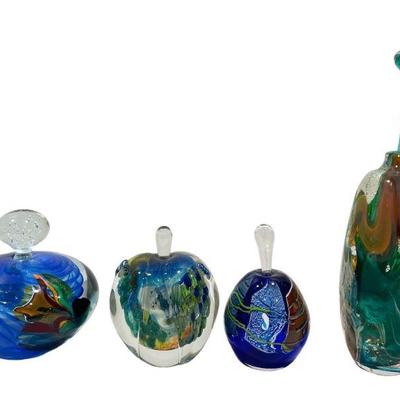 Collection Post Modern Art Glass Perfume Bottles, JOSH SIMPSON