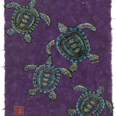 CARRIE LEE BRADY "Honu" Pencil on Paper