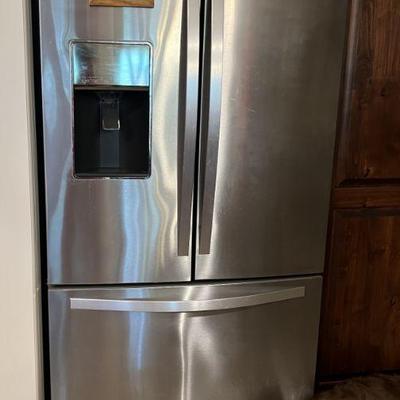 Whirlpool French Door w/bottom Freezer (Model WRF757SDEM01) - $400  Sorry, puppy not included.