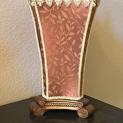 Italian style table lamp w/silk shade - $70