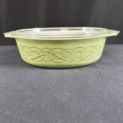 Pyrex Sage Green Golden Casserole Dish