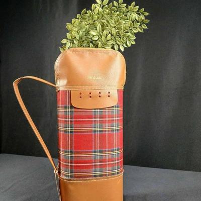 Plaid Liquor Caddy