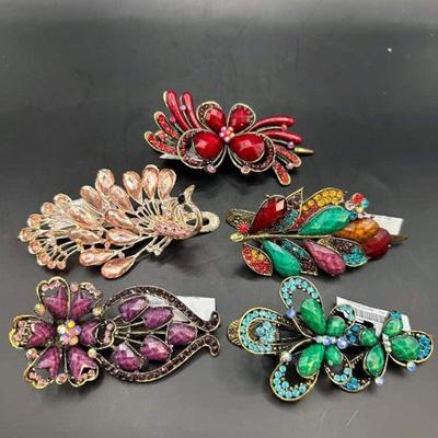 Rhinestone Hair Clips