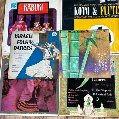 JAPANESE & OTHER FOLK SONG RECORDS | Vinyl Record Albums including: Japanese album (CLS-72), Music from the Kabuki (H-2012), The...