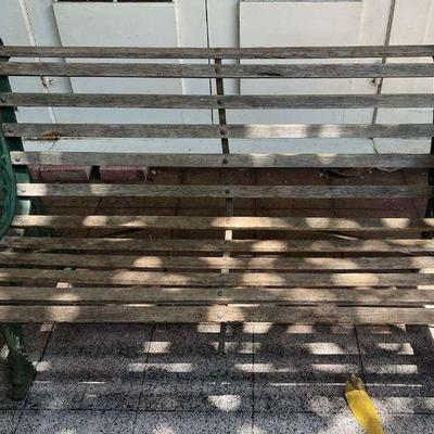 TTT259- Cast Iron Framed Patio Bench