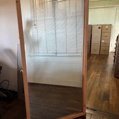 TTT301- Large Wooden Frame Mirror