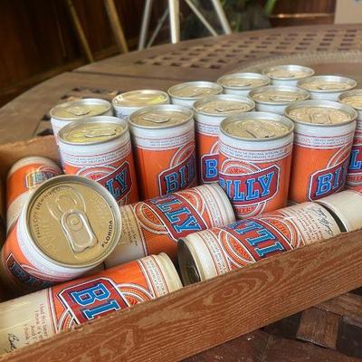 TTT478- Vintage Empty Billy Beer Cans