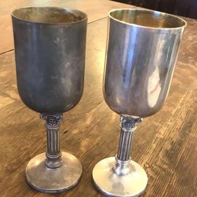 TTT415 - Sterling Silver Wine Goblets 