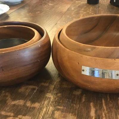 TTT389 - Vintage Monkey Pod Bowls