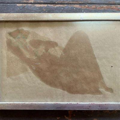 TTT441- Framed Pegge Hopper Print 