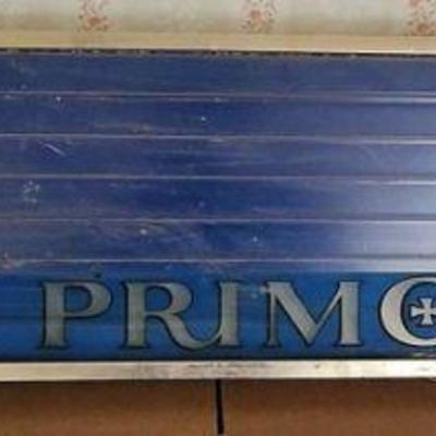 TTT136 - Rare Vintage Primo Beer Bar Signage Lights Up