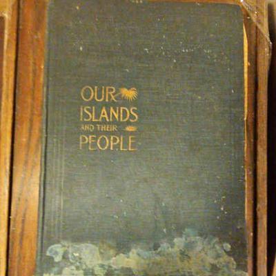 TTT563-Antique Copywrite 1899 "Our Islands And Their People" Vol. 1&2