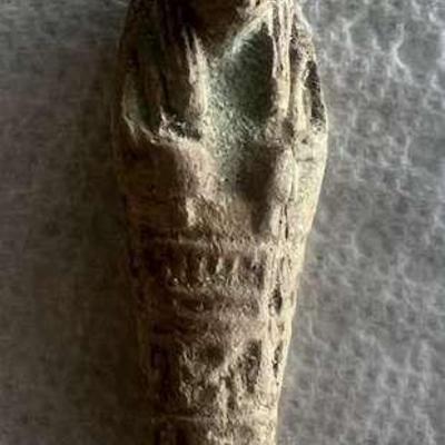TTT312- Ancient Egyptian Faience Ushabti Servant For The Afterlife Statue w/COA