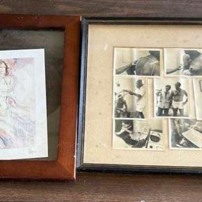 TTT178- Framed Art - Man Getting Tested And Couple Dancing 