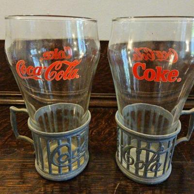TTT247-Vintage Original 1985 Coca-Cola Fountainware Service Set For 2
