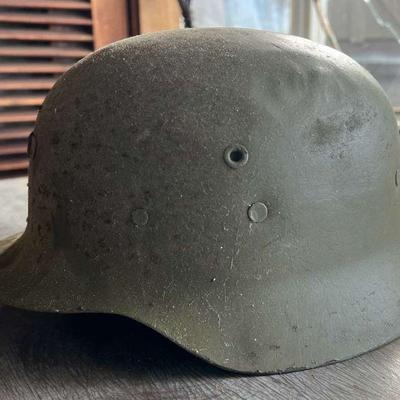 TTT401- Vintage Metal Combat Helmet