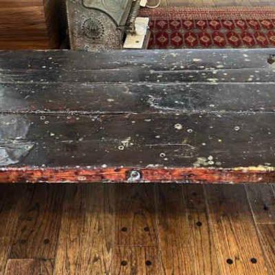 TTT063 Antique? Ship’s Hatch Cover Coffee Table
