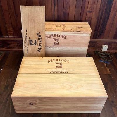 TTT008 Two Wooden Whisky Crates 