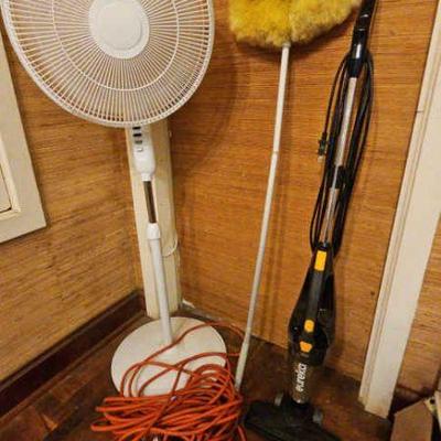 TTT589-Standing Room Fan, Lightweight Vaccum, and Long Handled Duster