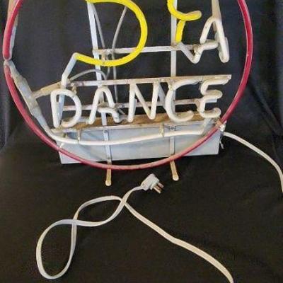TTT187 - Vintage 5 Cents A Dance Neon Sign
