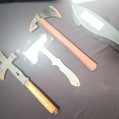 TTT407 - Assorted Axes and Knives 
