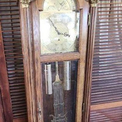 TTT002 - Ornate Pearl Grandfather Clock 