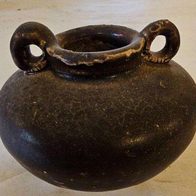 TTT538-Collectible Chinese Brown Glazed Jarlet