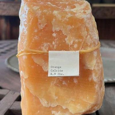TTT469- Large Orange Calcite Rock