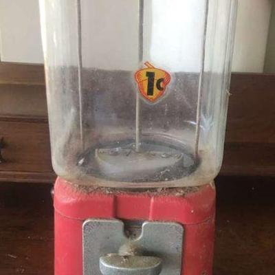 TTT156 - Vintage Oak Mfg. Co. Bubble Gum Machine 