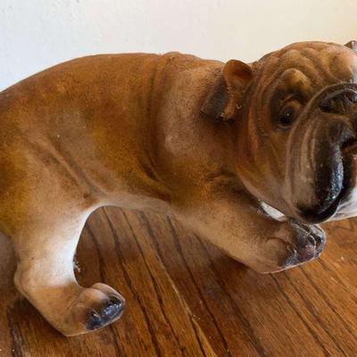 TTT125 Totally Lifelike Resin Bulldog Figure